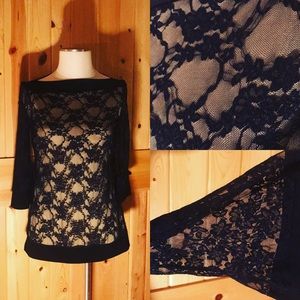 Black Lace Blouse